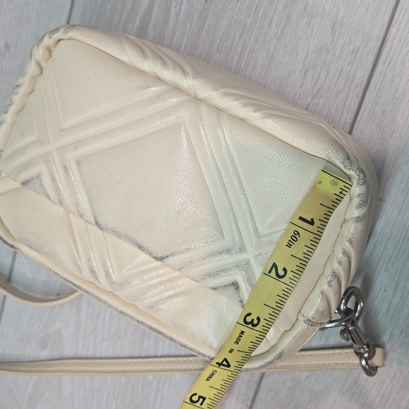 Tory Burch Women Cream Crossbody Bag Leather Purse - Picture 7 of 9